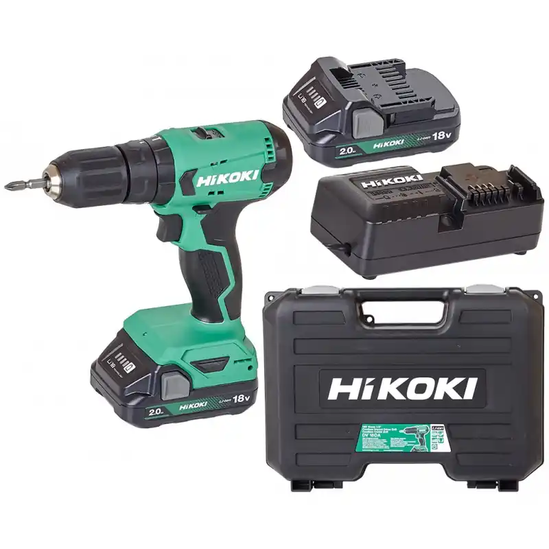 HiKOKI DV18DAWCZ Akku Schlagbohrschrauber (18V/2x 2,0Ah) Garantierte Lieferung