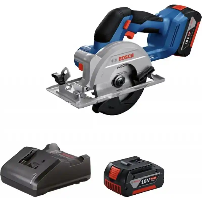 BOSCH GKS 18V-51 PROFESSIONAL Akku-Kreissäge, 2x 4,0Ah, GAL 18V-20 06019M3122 Finale Aktion