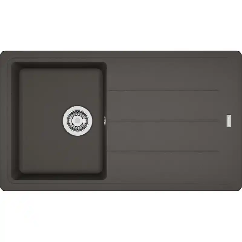 Billig Franke Basis BFG 611-86, 860x500 mm, Küchenspüle Fragranit, Schiefergrau 114.0723.959