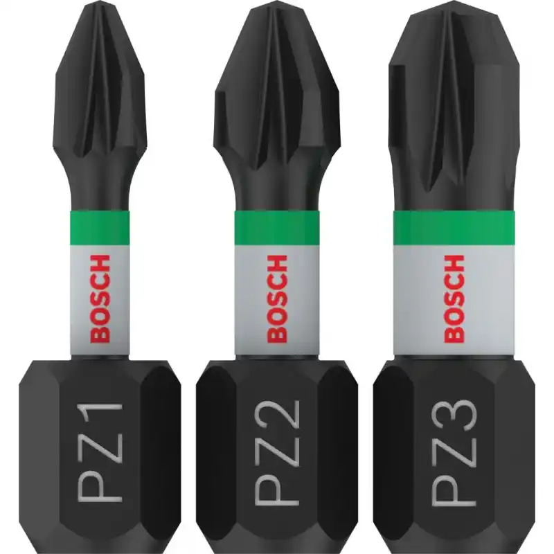 Sofort Bestellen BOSCH PRO PZ Impact Bit, PZ1 x 25, PZ2 x 25, PZ3 x 25 mm, 3-tlg. 2608522471