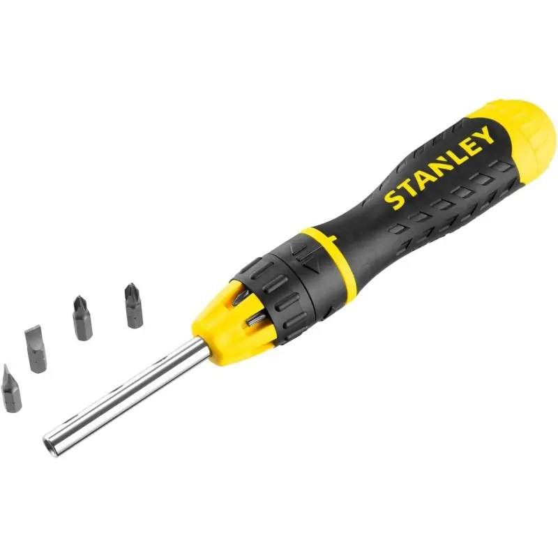 Zertifiziert Stanley 0-68-010 Multi-Bit Ratschenschraubendreher-Set, 11-teilig