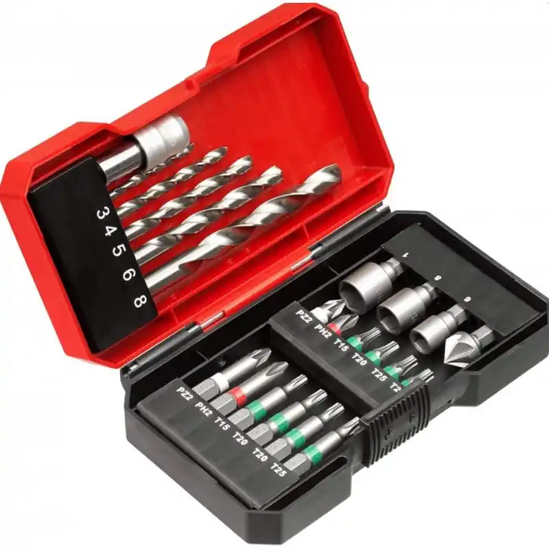 Sonderaktion Einhell KWB Bit-Satz für Akkuschrauber Bohrschrauber 22-teiliges Bit-Set, S-Box 49108806