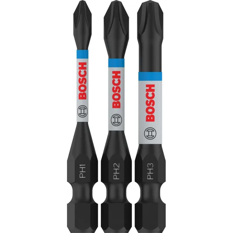 Aktuell BOSCH PRO PH Impact Bit, PH1 x 55, PH2 x 55, PH3 x 55 mm, 3-tlg. 2608522491