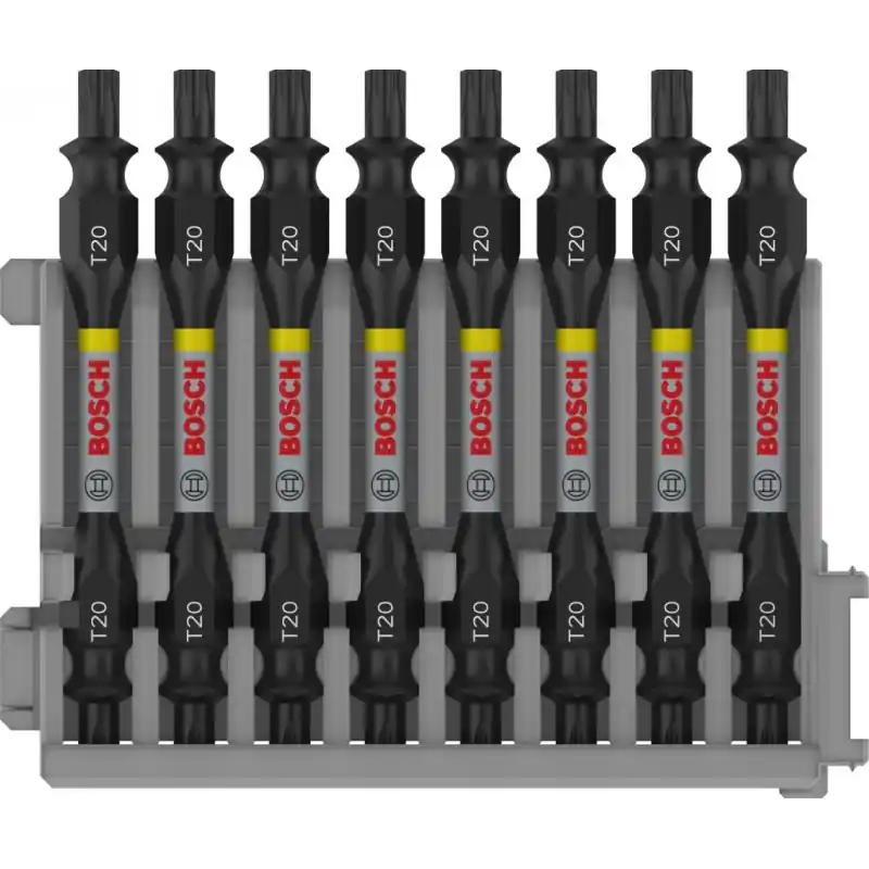 BOSCH Doppelseitiger Bit PRO Impact für Pick and Click, T20, 65 mm, 8 Stück 2608522339 Sonderaktion