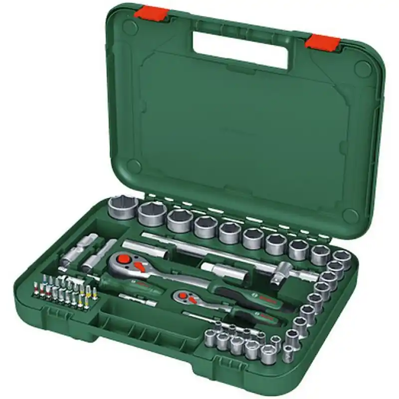 BOSCH 1/4"- + 1/2"-Ratschen-Set 57-tlg. 1600A02Z9G Sale