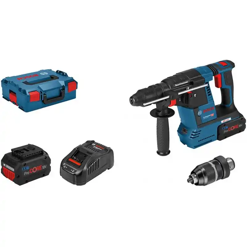 Aktuell BOSCH GBH 18V-26F PROFESSIONAL Bohrhammer mit SDS plus, 2× ProCORE18V 8,0Ah 061191000E