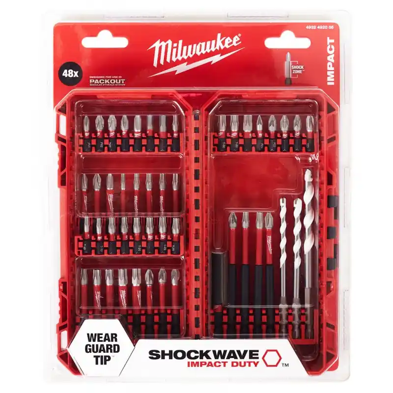 Milwaukee Shockwave Set Bohren Schrauben 48-teilig 4932492005 Top-Preis