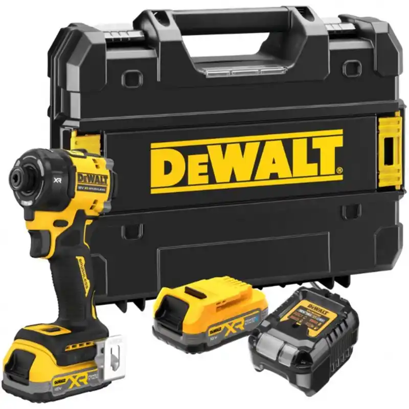DeWALT DCF870E2T-QW Akku-Schlagschrauber (1/4"/56Nm) PowerStack (18V/2x1,7Ah) Tstak Preisreduziert