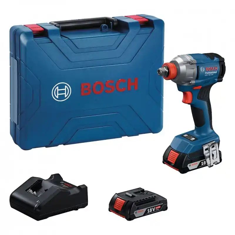 Sonderaktion BOSCH GDX 18V-285 PROFESSIONAL Akku-Drehschlagschrauber, 2x GBA 18V 2.0Ah, 06019N2122