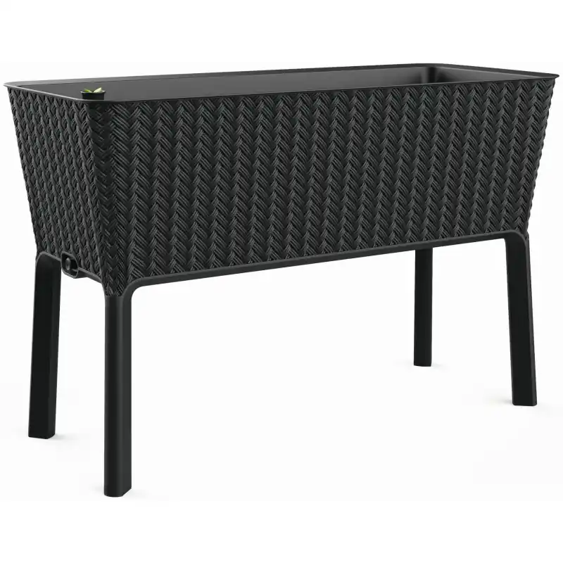 KETER SPLENDOR 120L Hochbeet/Pflanzkasten 114 x 49,3 x 75,7 cm, anthrazit 17211629 Sonderangebot