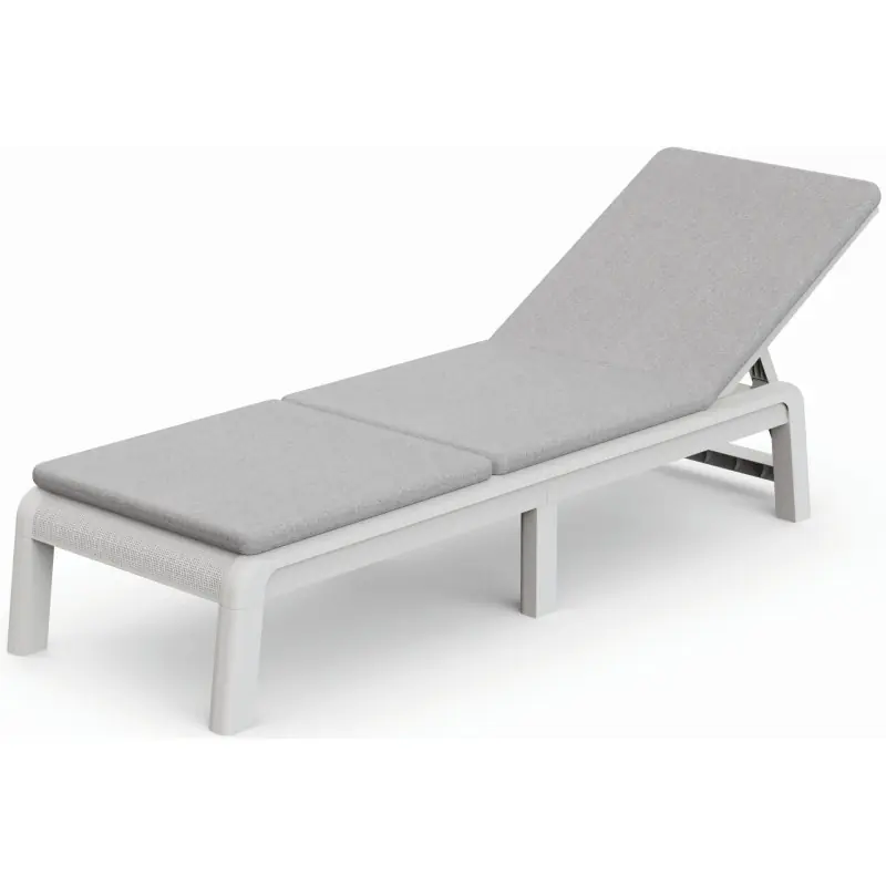 KETER ATLAS Sonnenliege inkl. Auflage, 187,5 x 58 x 29 cm, weiß/grau 17213628 Neue Kollektion