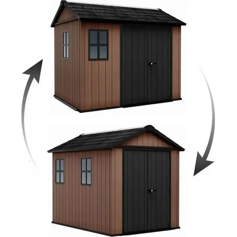 Mega-Angebot KETER NEWTON PLUS WIDE 9 x 7,5 Kunststoffgerätehaus, 230 x 287 x 246 cm, braun 17212879