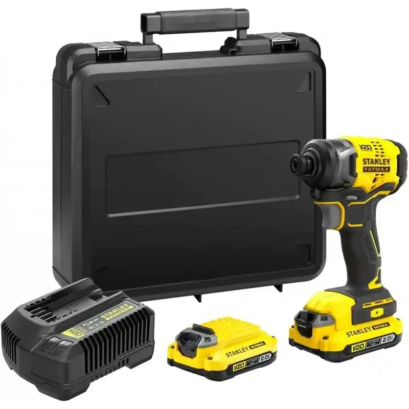 Mega-Angebot Stanley SFMCF810D2K-QW FatMax V20 Akku-Schlagschrauber 1/4" (18V/2x2,0Ah), Koffer