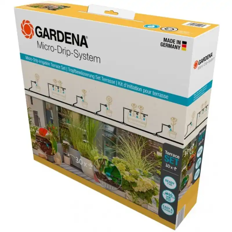 Ausverkauf Gardena Micro-Drip-System Starter Set für Terrassen 30 Pflanzen 13400-20