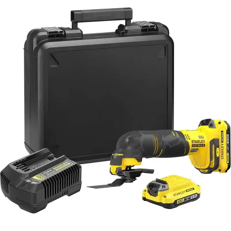 Super-Preis Stanley SFMCE500D2K-QW V20 Akku-Multifunktionswerkzeug (18V/2x2,0Ah), Koffer