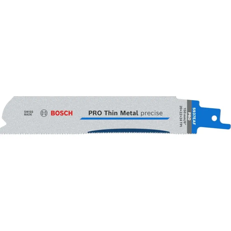 BOSCH PRO Thin Metal precise S937EAF Säbelsägeblatt, 1,1 x 25 x 150 mm, 5-tlg. 2608658988 Expressversand