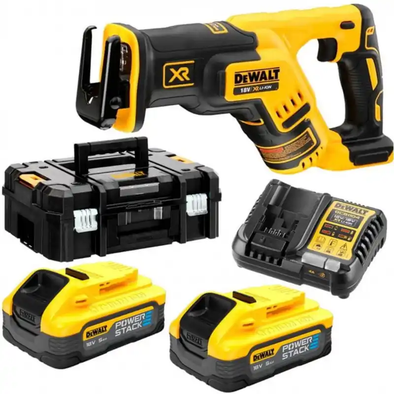 DeWALT DCS367H2T-QW Akku-Säbelsäge (18V/2x5,0Ah PowerStack) Tstak Neue Kollektion