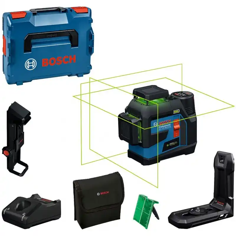 BOSCH GLL 12V-100-33 CG PROFESSIONAL Linienlaser, L-BOXX 136, GBA 12V 2.0Ah 0601065401 Echt
