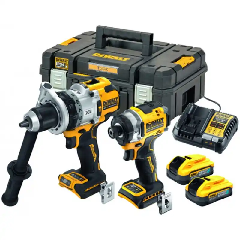 DeWALT DCK2200H2T Akku-Kombopack (DCD1007 + DCF860 + 18V/2x5,0Ah PowerStack) Tstak Geprüft