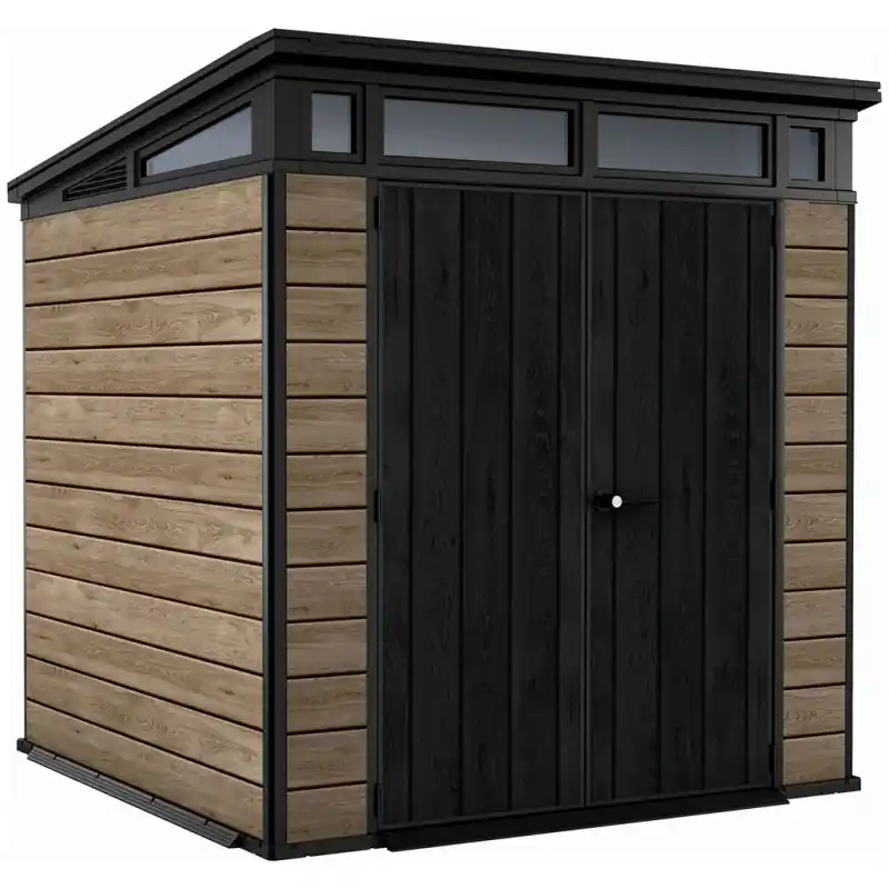 KETER PENT SIGNATURE HORIZONTAL 7 x 7 Gerätehaus, 216 x 218 x 226 cm, ashwood 17212803 Begrenztes Angebot