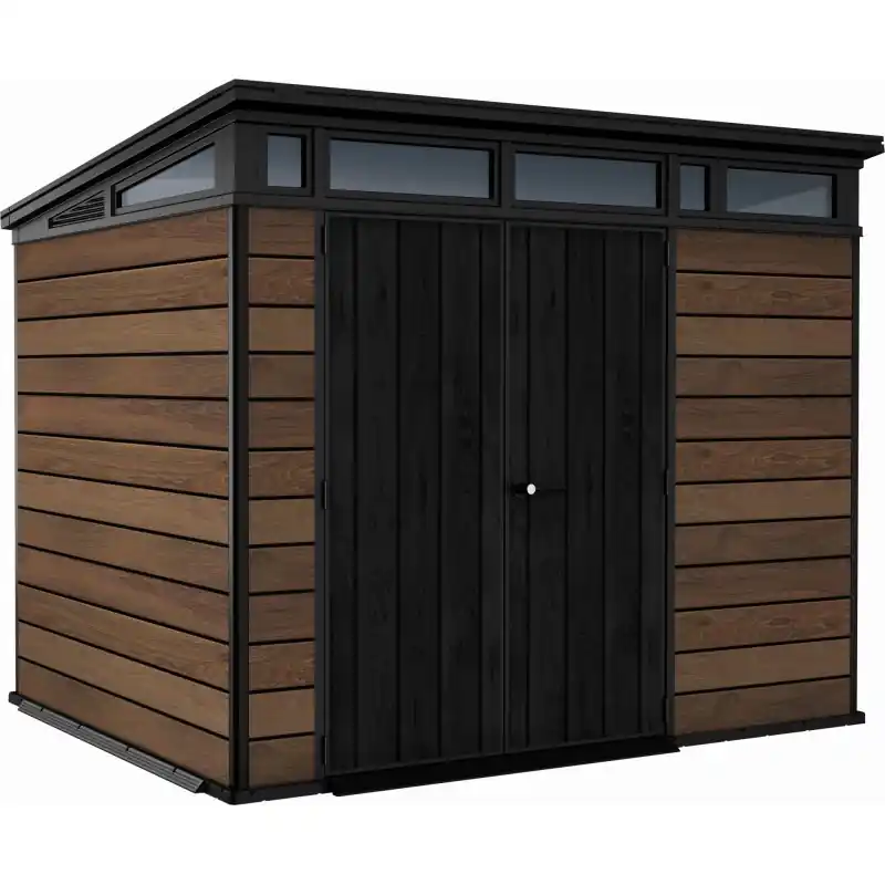 Markenware KETER PENT SIGNATURE HORIZONTAL 9 x 7 Gerätehaus, 279 x 218 x 226 cm, Walnuss 17212899