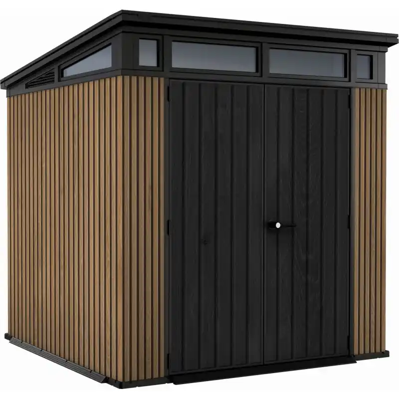 KETER PENT SIGNATURE VERTICAL 7 x 7 Gerätehaus, 216 x 218 x 226 cm, braun 17213211 Neuheit