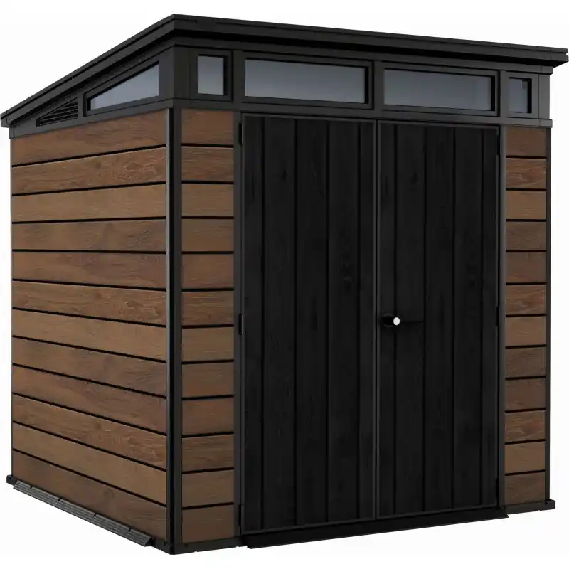 Top-Seller KETER PENT SIGNATURE HORIZONTAL 7 x 7 Gerätehaus, 216 x 218 x 226 cm, Walnuss 17212803