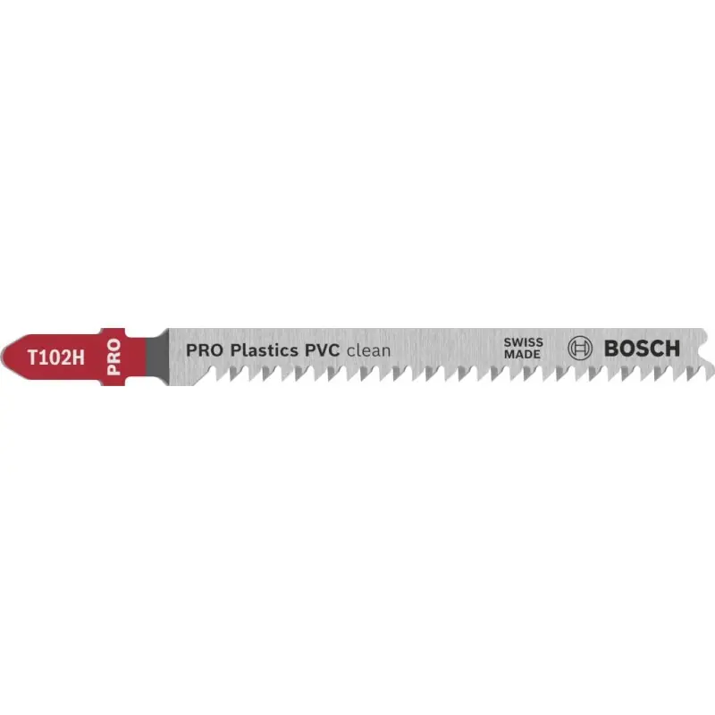 BOSCH PRO Plastics PVC clean T102H Stichsägeblatt, 100 mm, 2-tlg. 2608665238 Zertifiziert