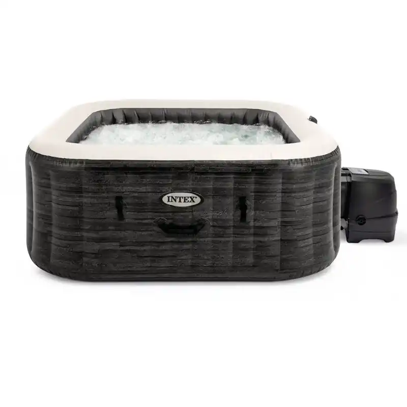 Nur Heute INTEX PureSpa Greystone Bubble Deluxe Whirlpool für 6 Personen S2 28452NP