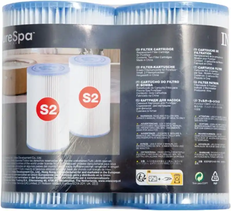 Direktkauf INTEX Filterkartusche S2 für PureSpa Whirlpools 2Stk 29012