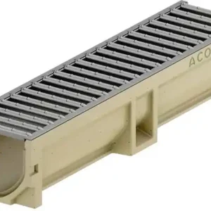 ACO Self Euroline 2.0 Entwässerungsrinne 0,5 m, H=10 cm, mit Stahl verzinktem Rost 3003694 Echt