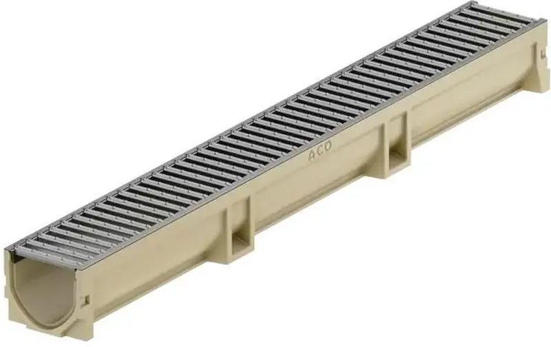 Sichere Zahlung ACO Self Euroline 2.0 Entwässerungsrinne 1 m, H=10 cm, mit Stahl verzinktem Rost 3003693