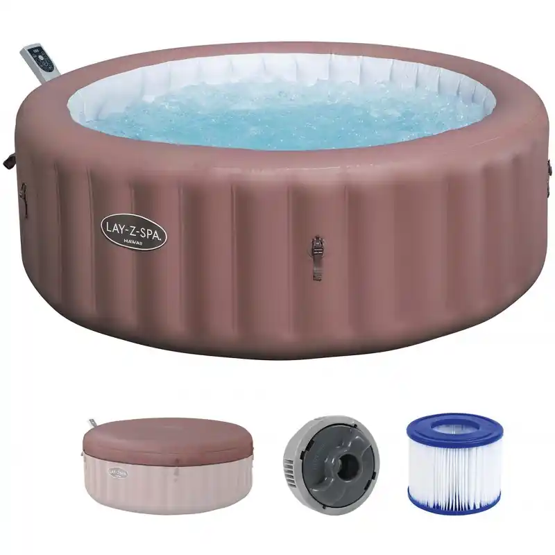 Direkt Vom Hersteller BESTWAY Lay-Z-Spa Hawaii AirJet Energiespar-Whirlpool, 196 x 71 cm, 6 Perosnen 6001G