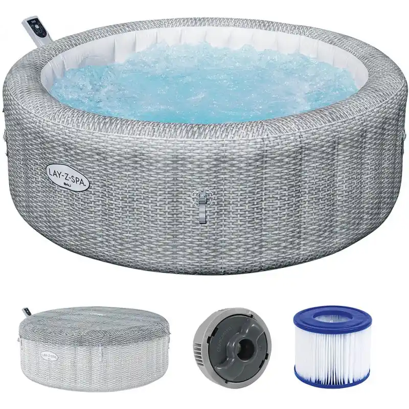 Bestseller BESTWAY Lay-Z-Spa Bali AirJet Energiespar-Whirlpool, 196 x 71 cm, 6 Personen 6001N