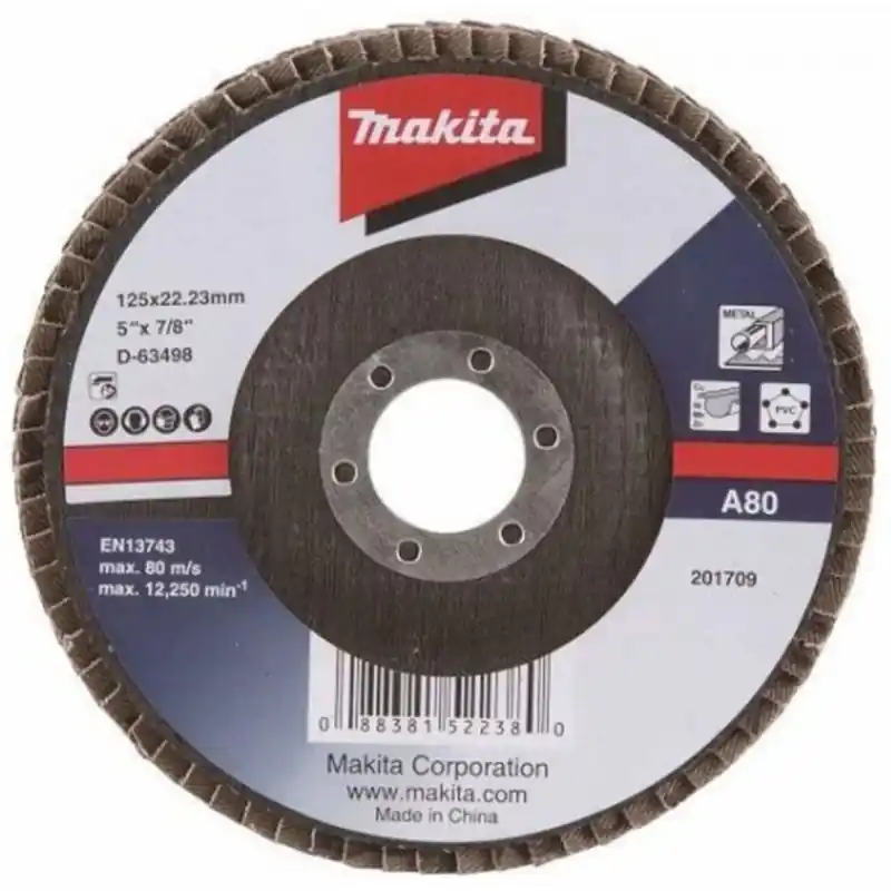 Schnäppchen Makita D-63498 Fächerschleifscheibe 125mm A80