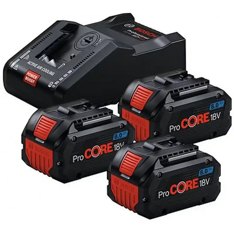 Billig BOSCH Starterkit 3x PC18V 8,0 Ah + GAL 18V-160 0615A5004Y
