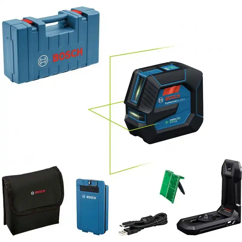 BOSCH GLL 20-22 G PROFESSIONAL Linienlaser, BA 3.7V 3.0Ah, Handwerkerkoffer 0601065602 Beliebt