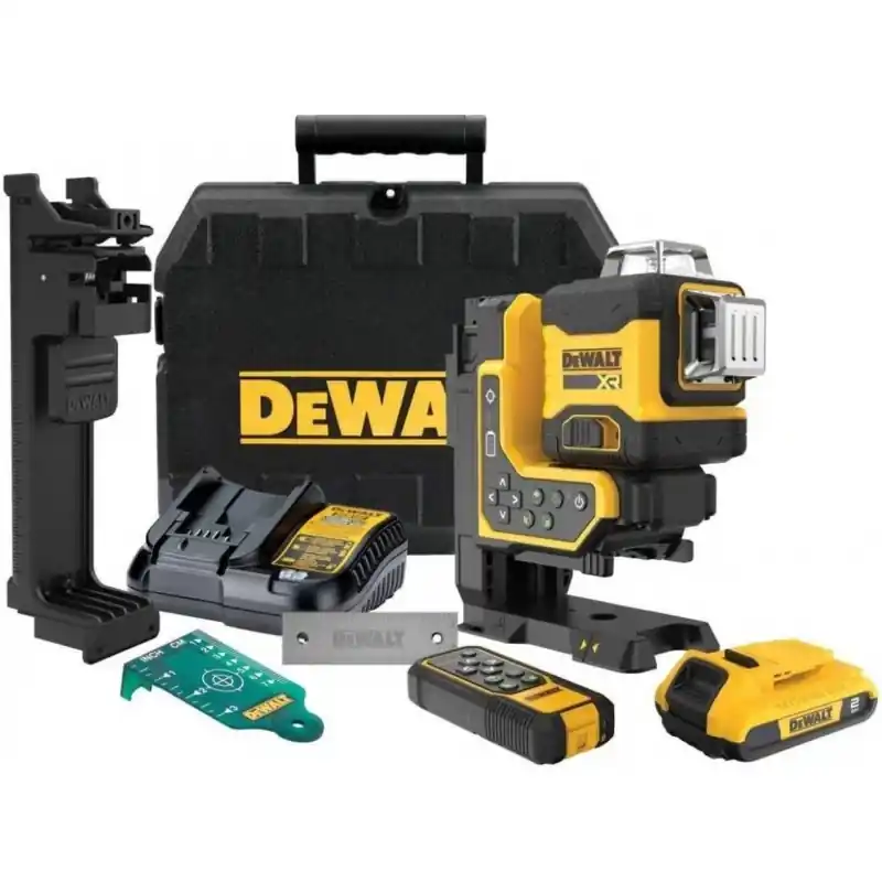 DeWALT DCLE34035D1-QW Linienlaser mit Fernbedienung 3x360° (18V/2,0Ah) T-stak Online Kaufen