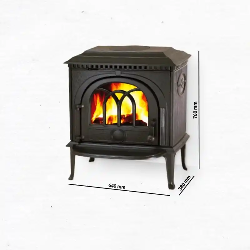 Neu Jotul F 8 TD Kaminofen, Schwarzer Lack, 350153
