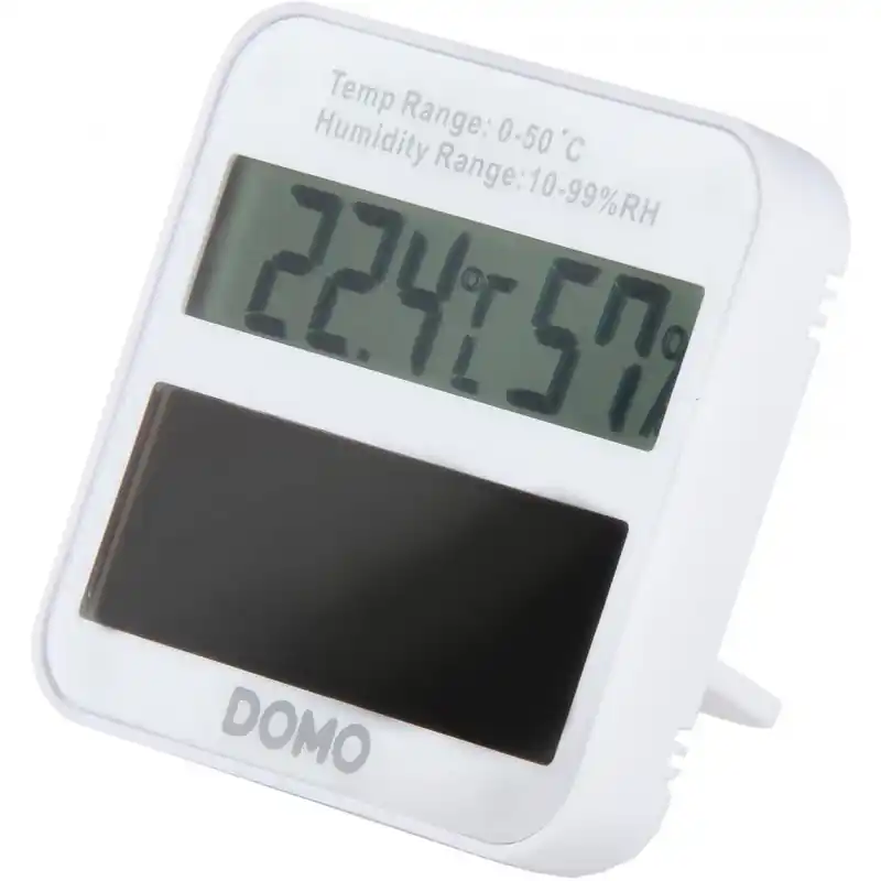 DOMO Thermometer/Hygrometer digital, solarbetrieben DO3101 Aktuell