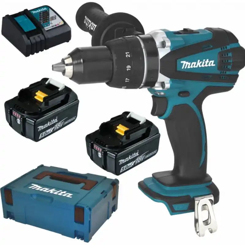Makita DDF458RTJ Akku-Bohrschrauber Li-ion LXT (18V/2x5,0Ah) Makpac Jetzt Kaufen