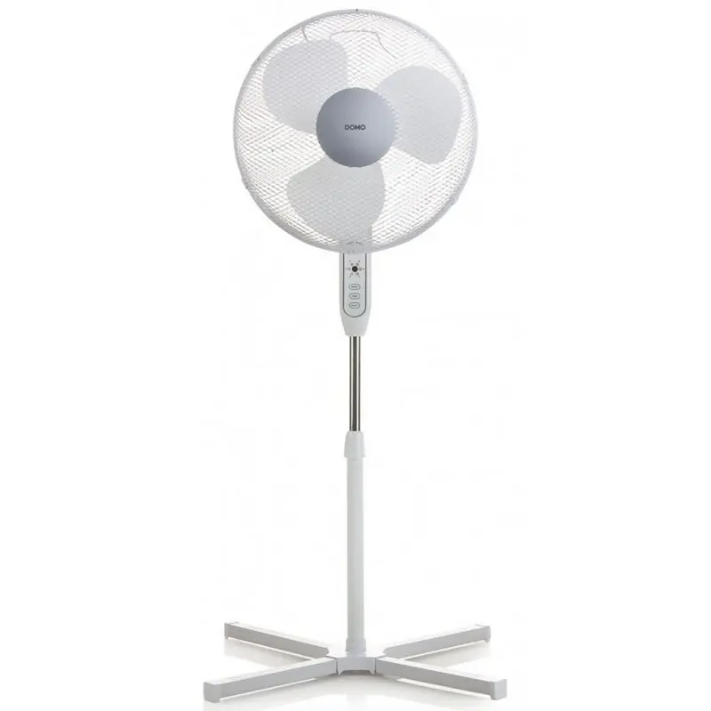 Geprüft DOMO Standventilator (40cm/40W), Weiß DO8141