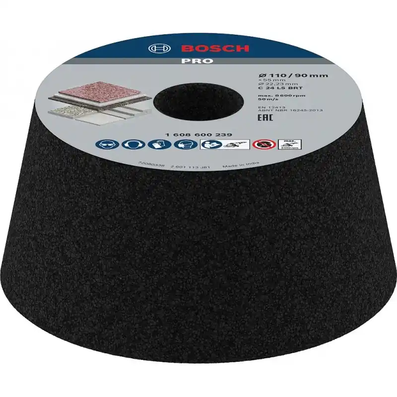 Schnäppchen BOSCH PRO Stone Konischer Schleiftopf, 90 x 110 x 55 mm, G24 1608600239