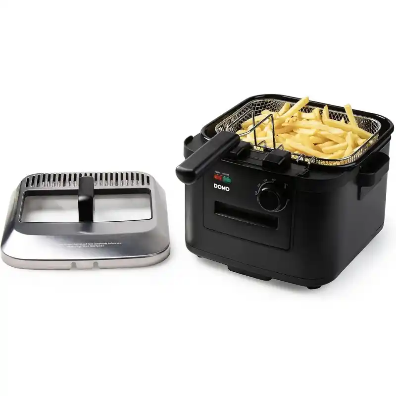 DOMO Fritteuse mit Sichtfenster( 4l / 2.000 Watt) mit Kaltzone DO545FR Expressversand