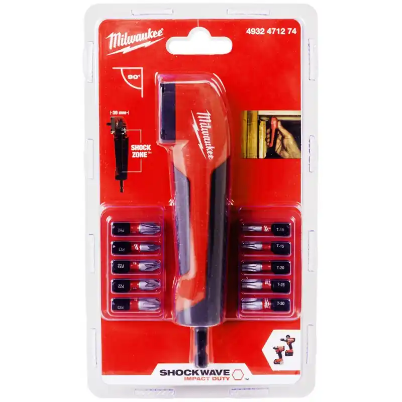 Abverkauf Milwaukee Schlag-Winkelaufsatz 90° 4932471274