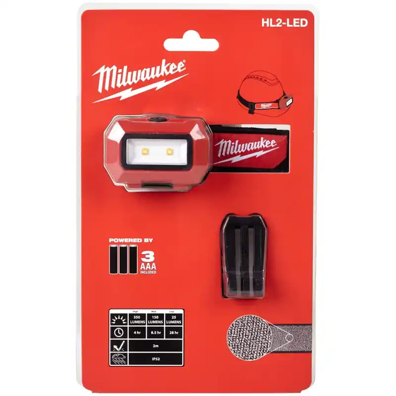 Milwaukee HL2-LED Leuchte (Kopflampe) 4933471286 Bestseller