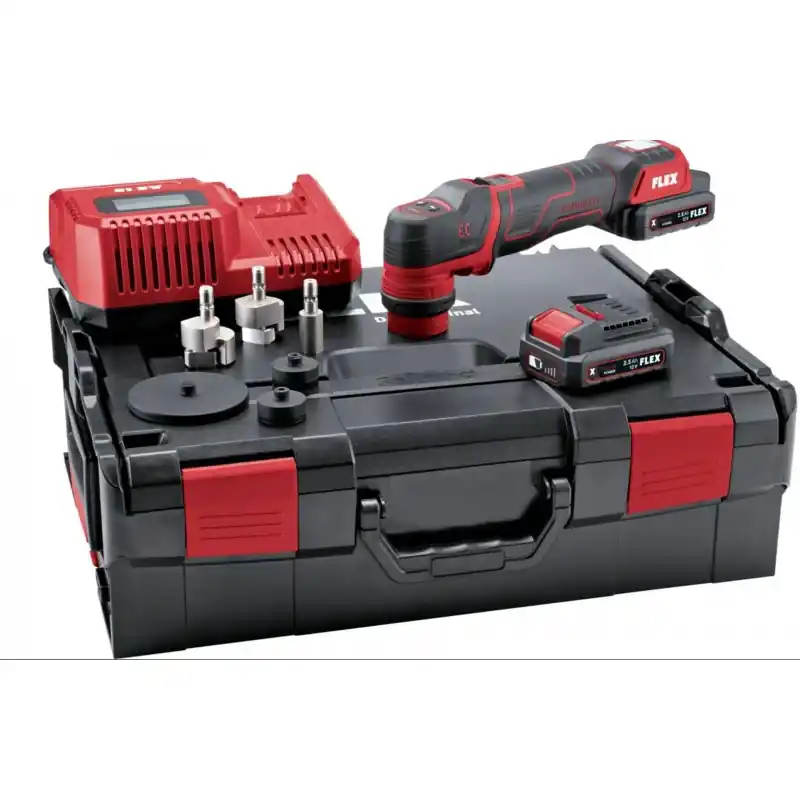 Versand Am Gleichen Tag FLEX PXE 80 12-EC/2,5 SET Akku Polierer (12V/2x2,5Ah) L-Boxx 532268