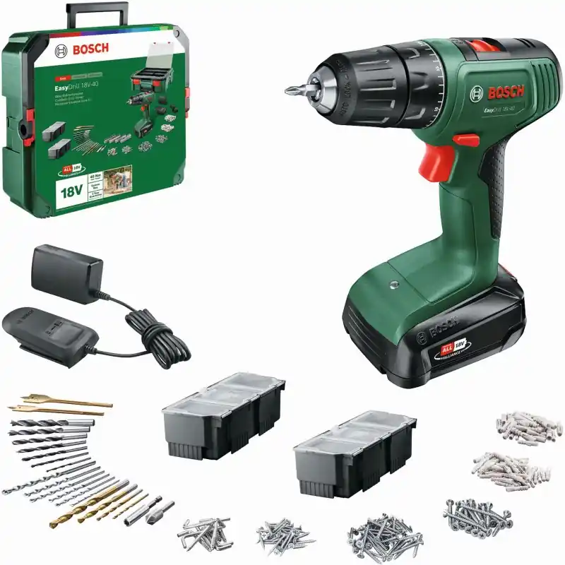 Mega-Angebot BOSCH EasyDrill 18V-40 (1x 1,5 Ah) Akku-Bohrschrauber 06039D8006