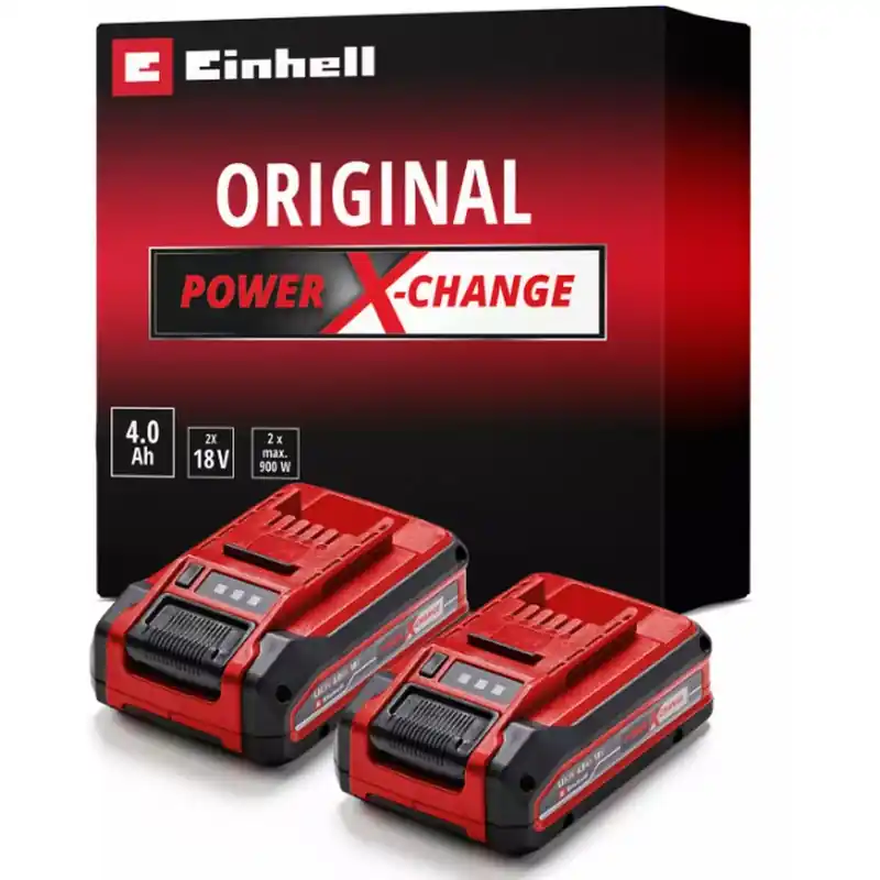 Kracherpreis Einhell PXC Akku 2x (18V/4,0Ah) Twinpack 4511629
