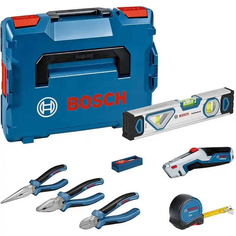 BOSCH PROFESSIONAL Set mit Zangen und verschiedenen Handwerkzeugen, 16-tlg 0615990N2S Neue Ware